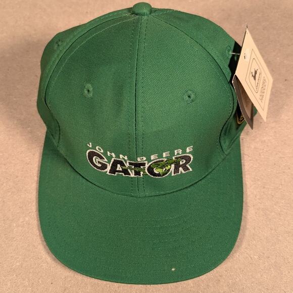 Vintage 90s John Deere Gator Hat Tonkin Taiwan Made Cotton Snapback NWT - Picture 4 of 8